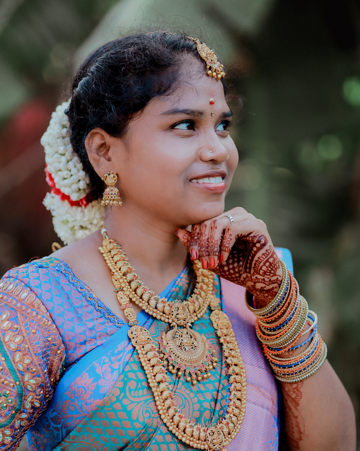 Wedding couple portrait